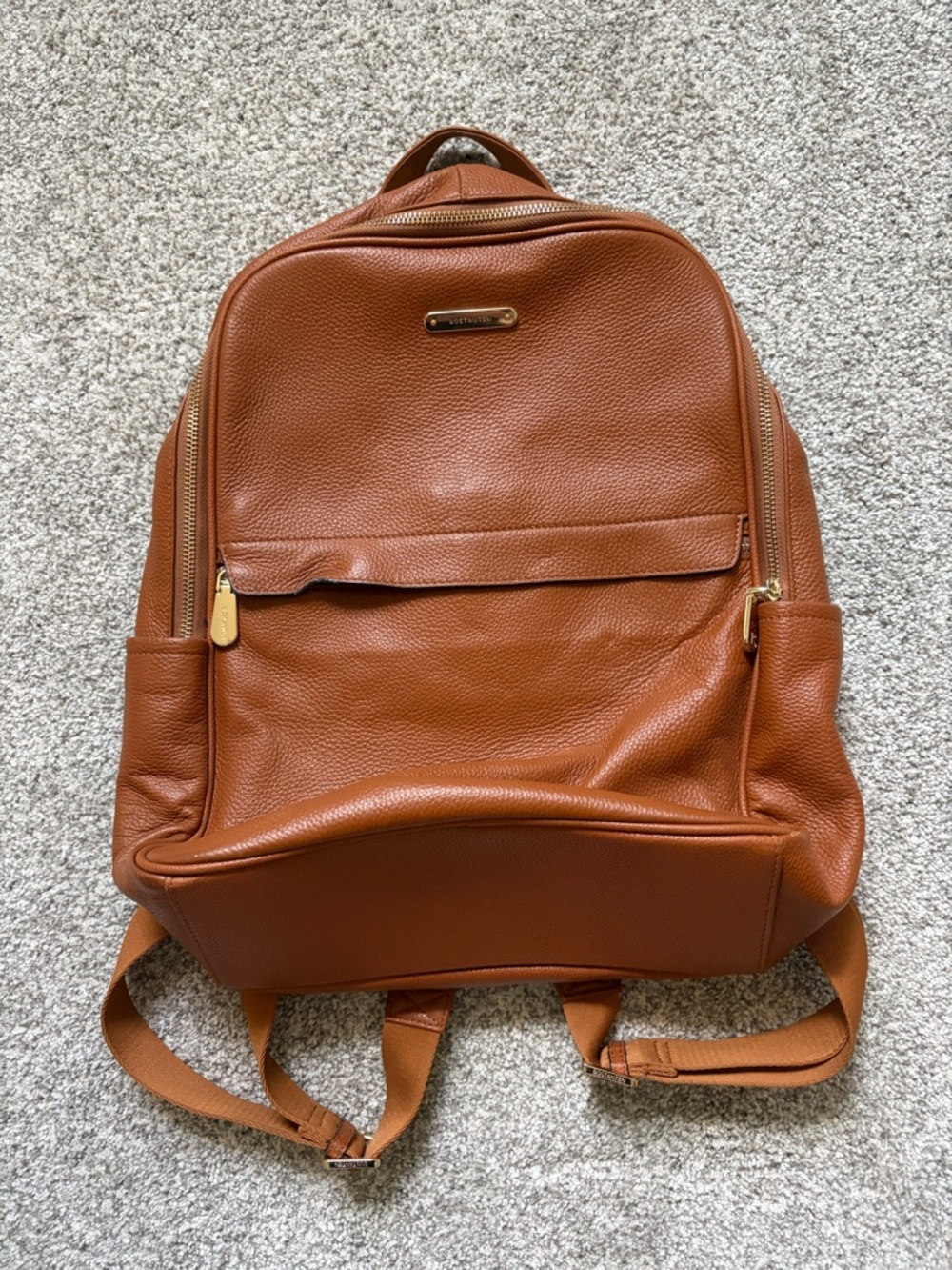 Bostanten leather backpack